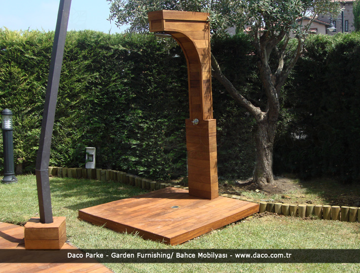 Iroko Garden Shower